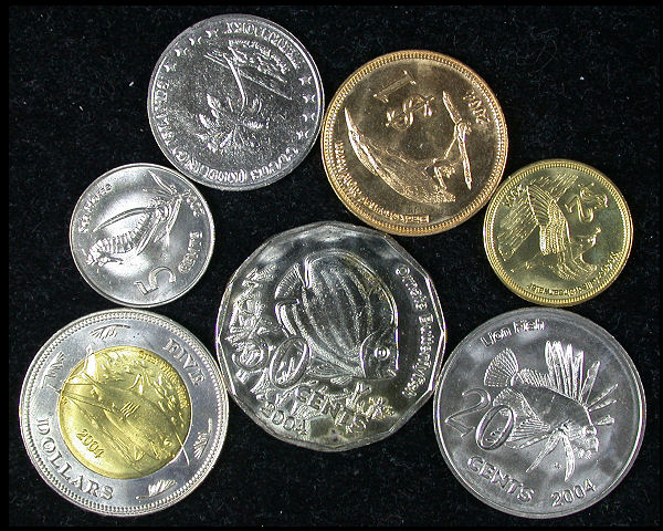 Cocos Keeling Islands Set of 7 Coins